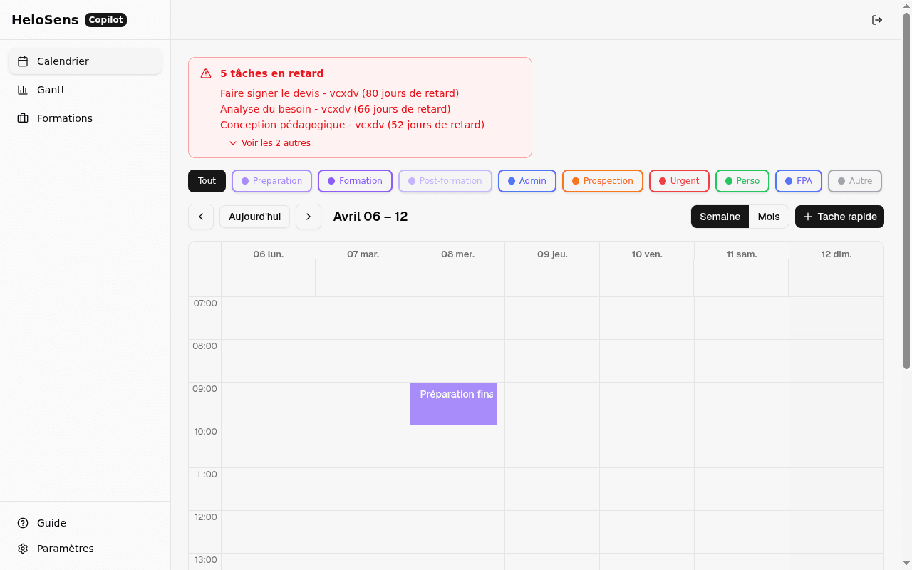 Screenshot de Copilot Neuroatypique