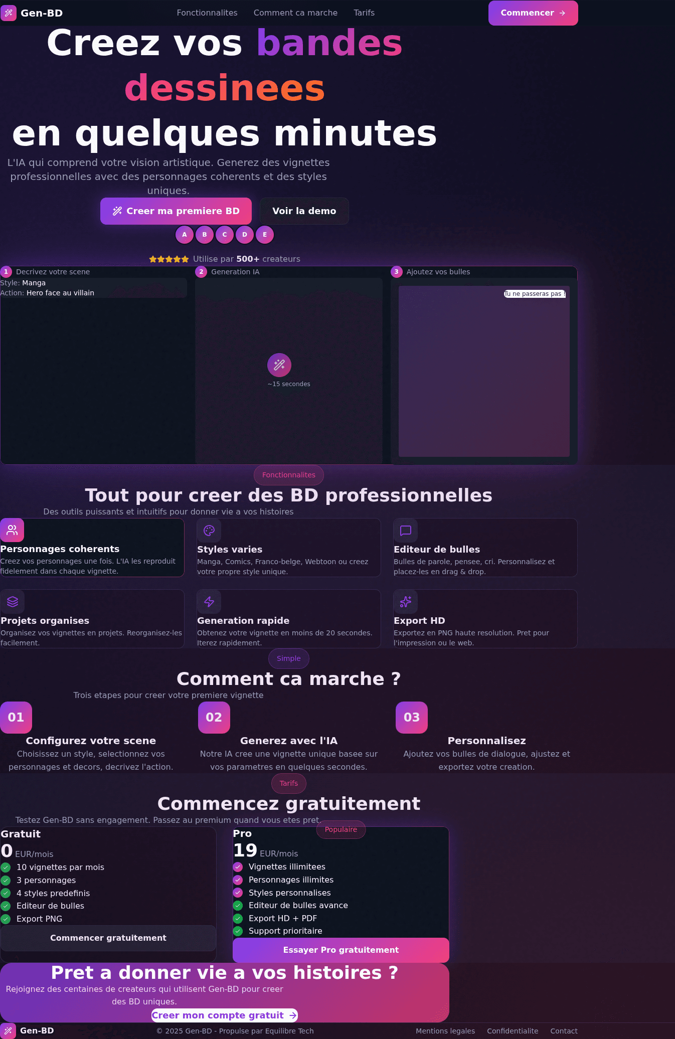 Capture d'écran de Gen-BD